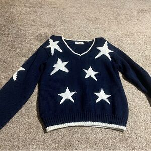 Navy Star‎ Pattern Sweater